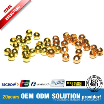 Fishing Tools Gold and Copper Tungsten Slot Ball